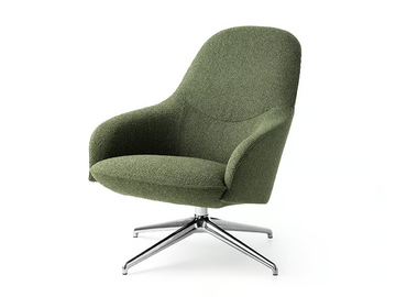 LXR13 - Swivel fabric armchair with armrests by LEOLUX LX - view 2